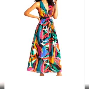 Gabrielle Union floral maxi dress size M